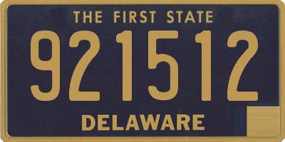 DE license plate 921512
