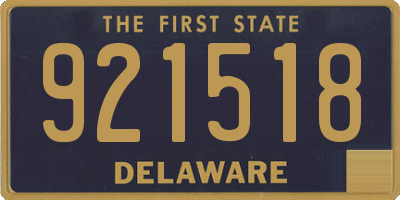 DE license plate 921518