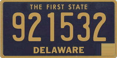 DE license plate 921532