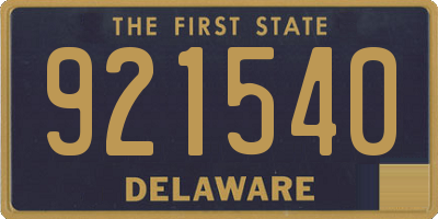 DE license plate 921540