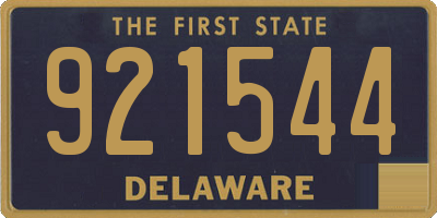 DE license plate 921544