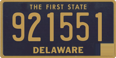 DE license plate 921551