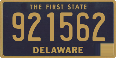 DE license plate 921562