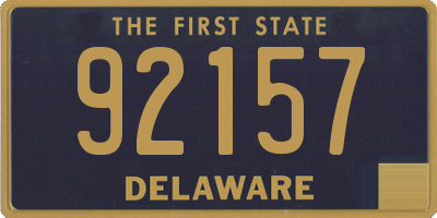 DE license plate 92157
