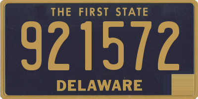 DE license plate 921572
