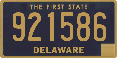 DE license plate 921586