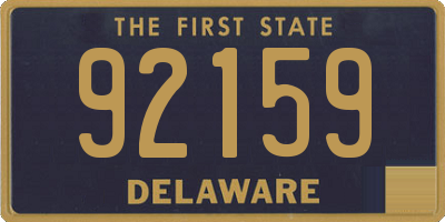 DE license plate 92159
