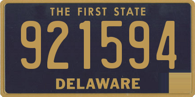 DE license plate 921594