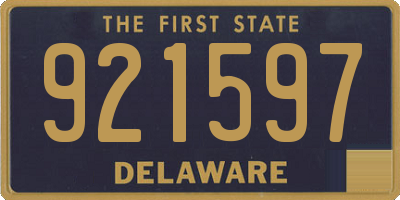 DE license plate 921597