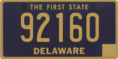 DE license plate 92160