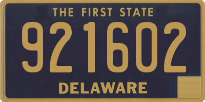 DE license plate 921602