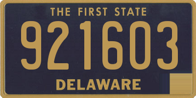 DE license plate 921603