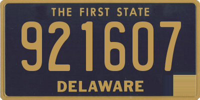 DE license plate 921607