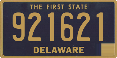 DE license plate 921621