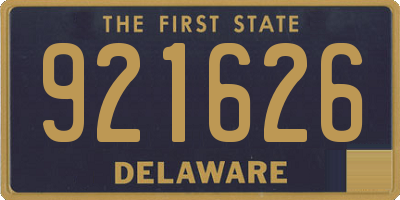 DE license plate 921626