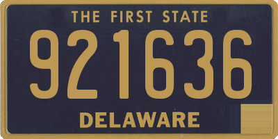 DE license plate 921636