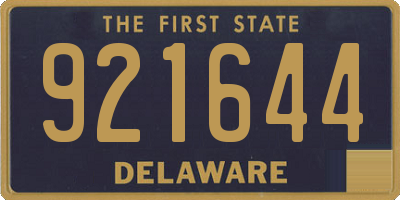 DE license plate 921644