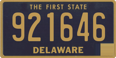 DE license plate 921646