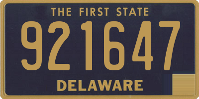 DE license plate 921647
