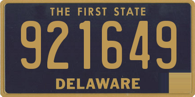 DE license plate 921649