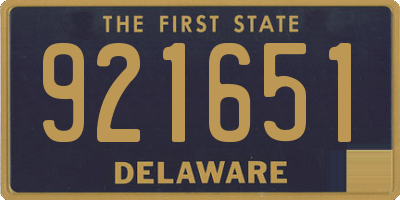DE license plate 921651