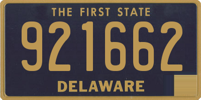 DE license plate 921662