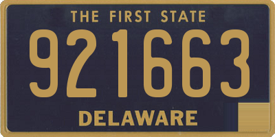 DE license plate 921663