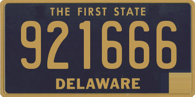DE license plate 921666