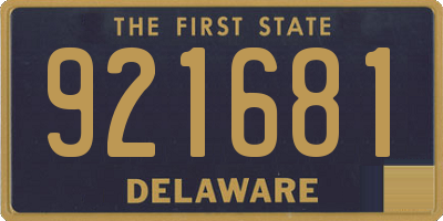 DE license plate 921681