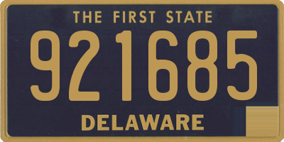 DE license plate 921685