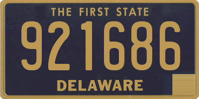 DE license plate 921686