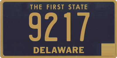DE license plate 9217