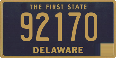 DE license plate 92170