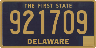 DE license plate 921709