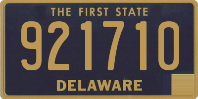 DE license plate 921710