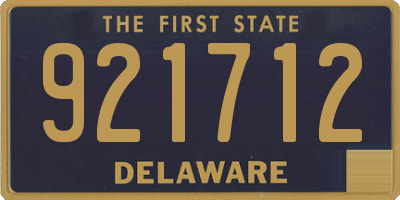 DE license plate 921712