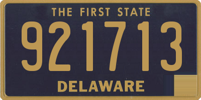 DE license plate 921713