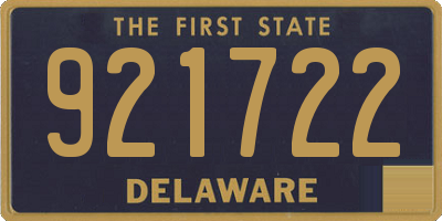 DE license plate 921722