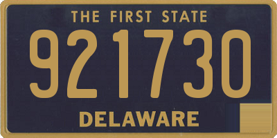 DE license plate 921730