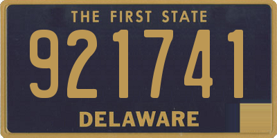 DE license plate 921741