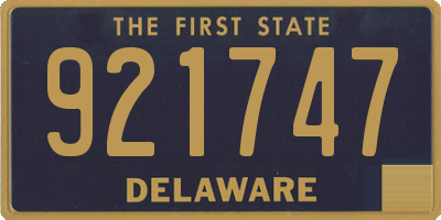 DE license plate 921747