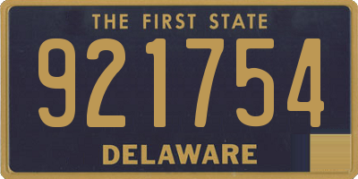 DE license plate 921754