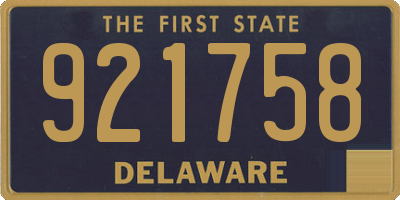 DE license plate 921758