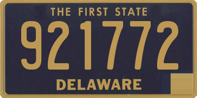 DE license plate 921772