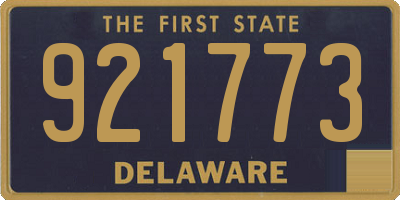 DE license plate 921773