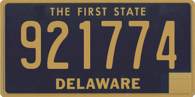 DE license plate 921774