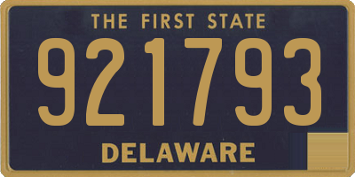 DE license plate 921793