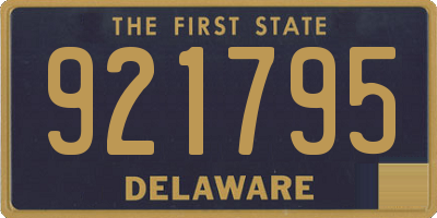 DE license plate 921795
