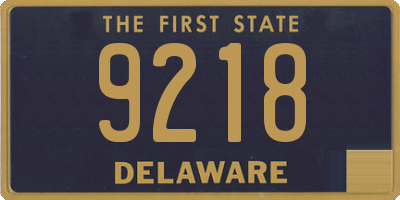 DE license plate 9218
