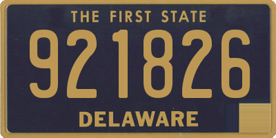 DE license plate 921826